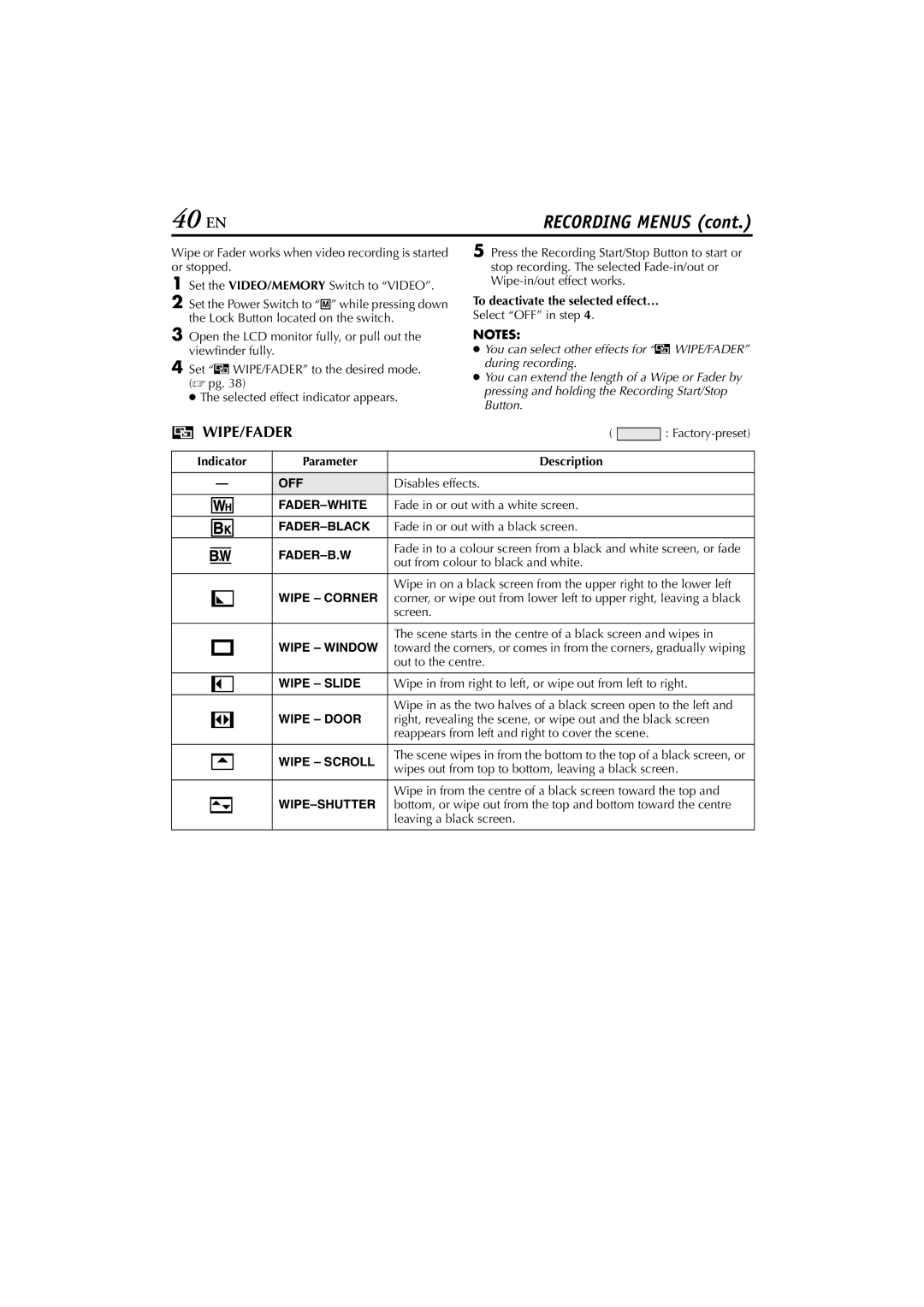 JVC GR-DVP7 instruction manual 40 EN 