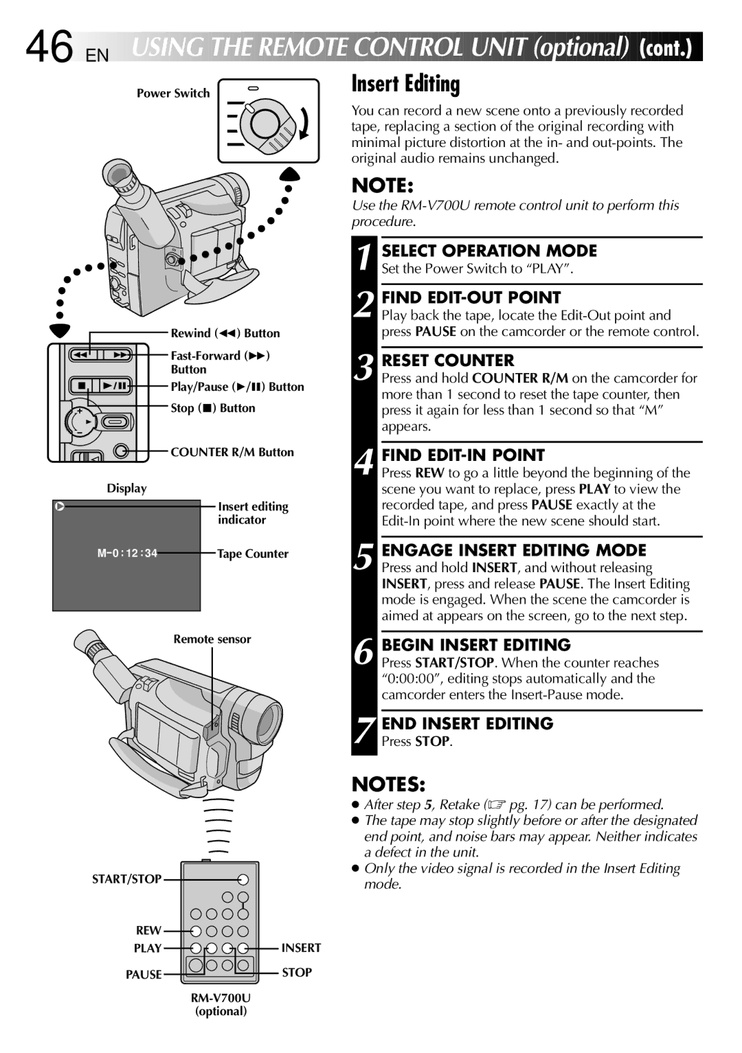 JVC GR-FX101 specifications 46 EN 