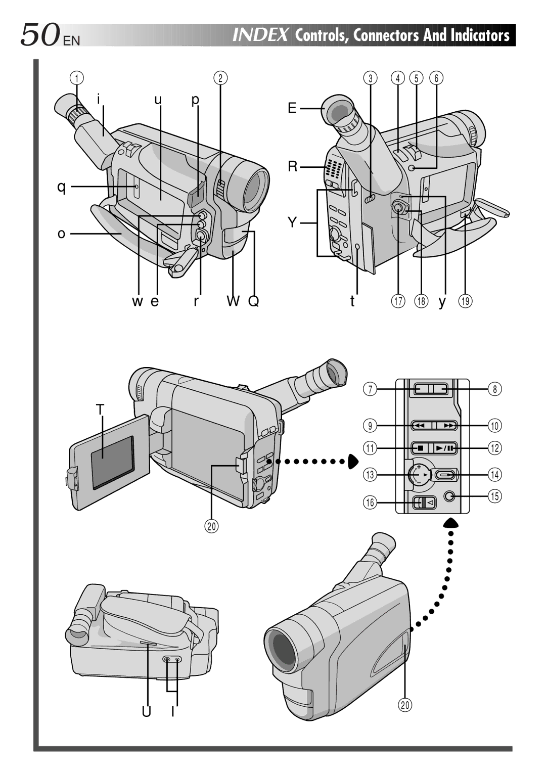 JVC GR-SX41, GR-FX11, GR-SXM26, GR-SXM46, GR-SX21, GR-FXM161 specifications 50EN 