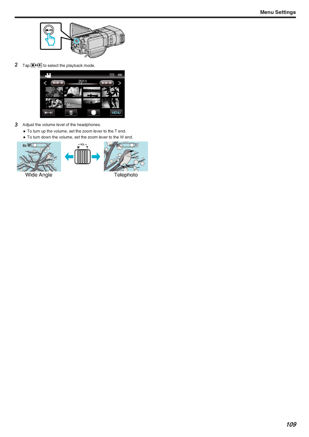 JVC GSTD1BUS manual 109 