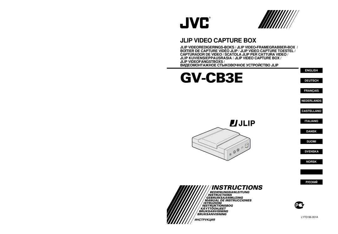 JVC GV-CB3E manual 