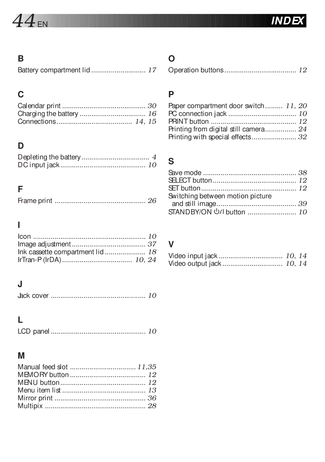 JVC GV-HT1 manual EN Inde 