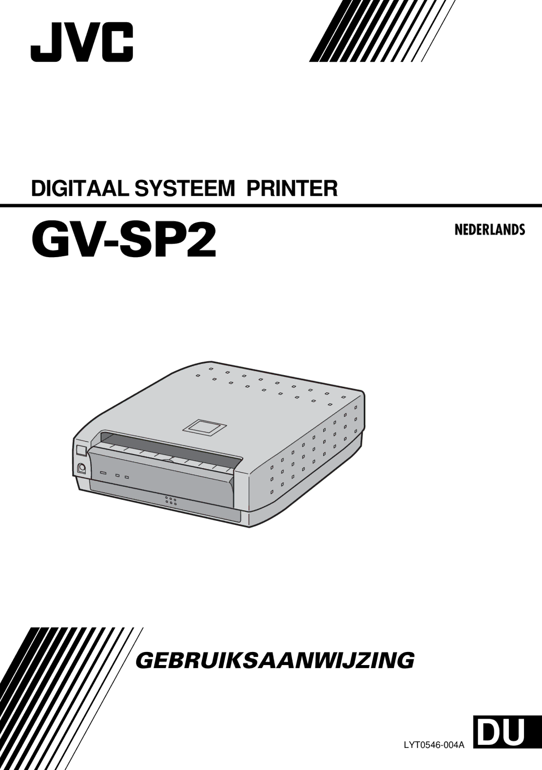 JVC GV-SP2 manual Nederlands 