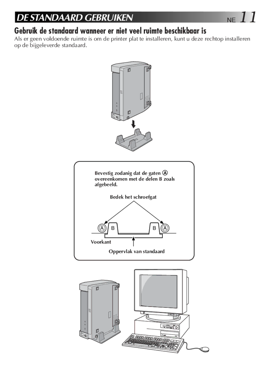 JVC GV-SP2 manual DE Standaard Gebruiken 