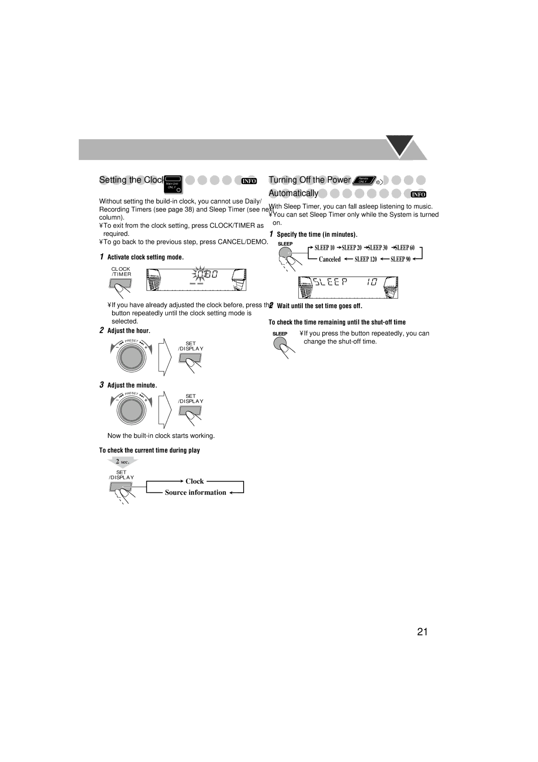 JVC GVT0125-003A manual Turning Off the Power Remote, Automatically 