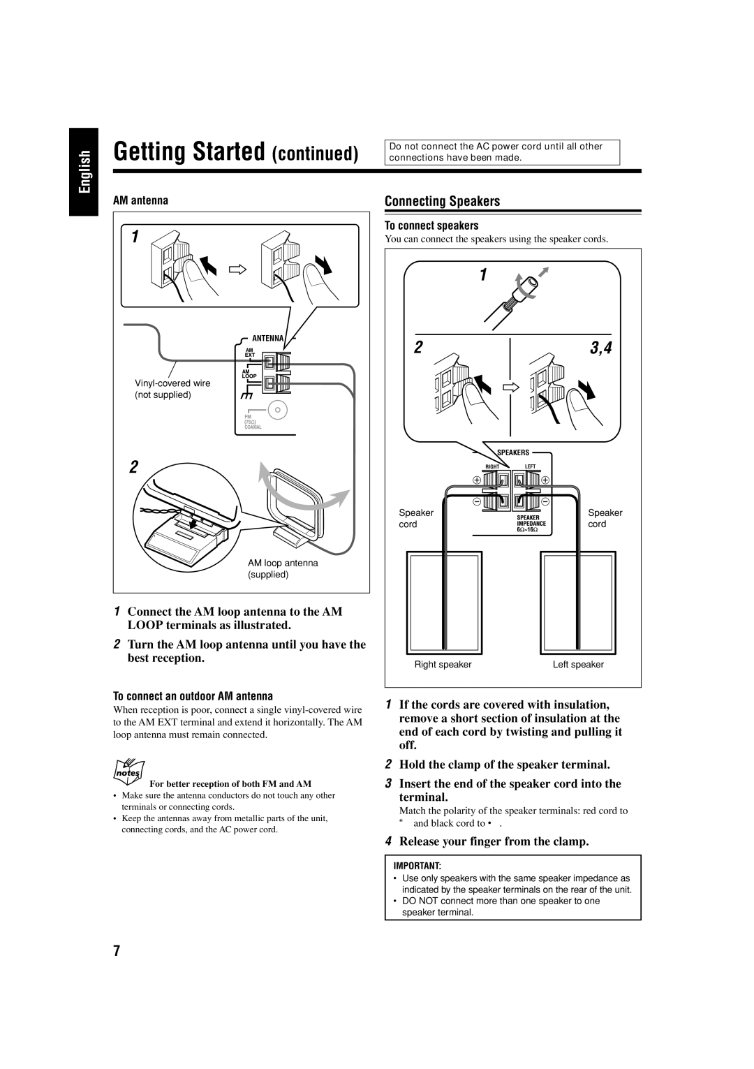 JVC GVT0134-001B, CA-FSS57 manual Getting Started 