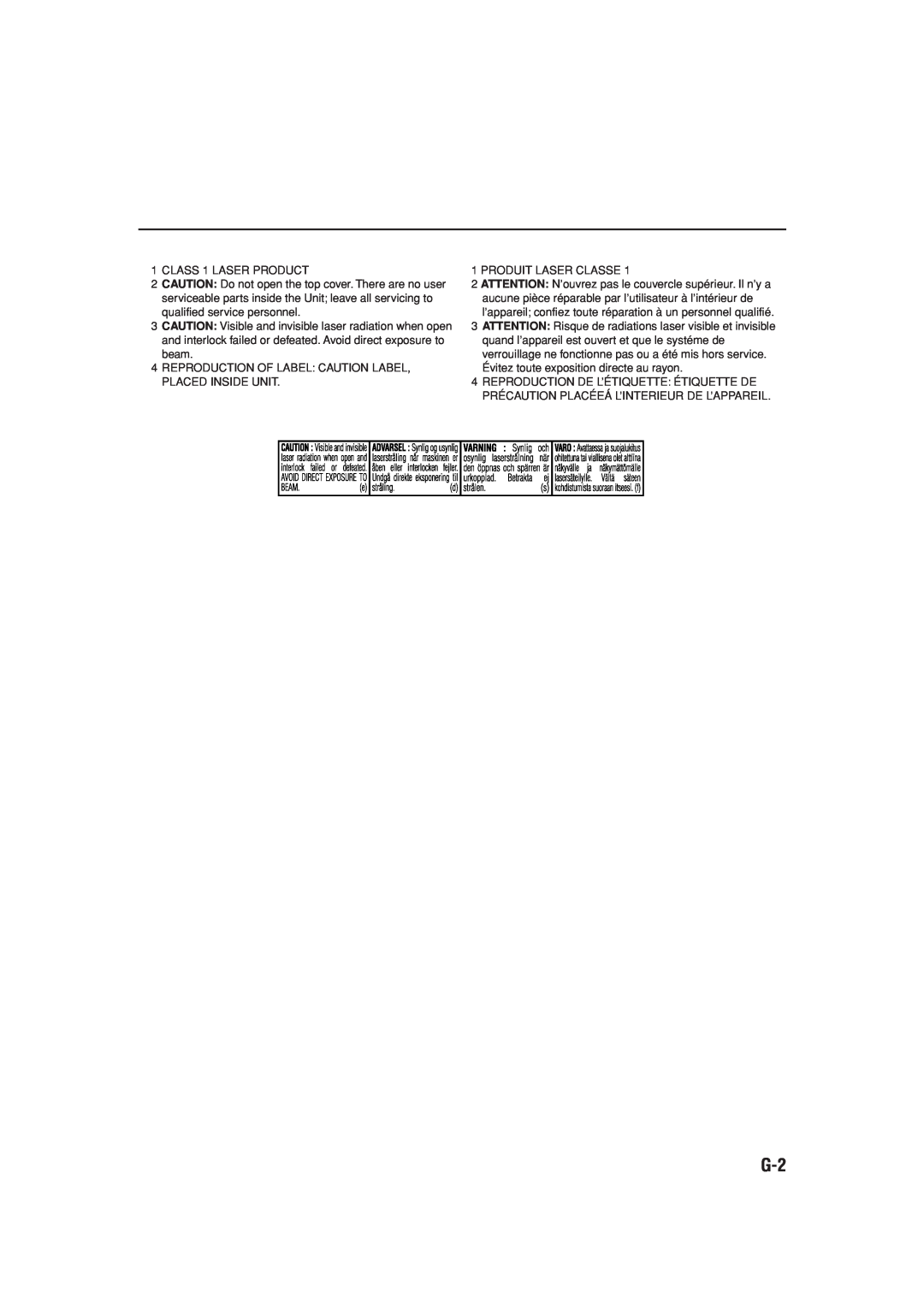 JVC CA-FSS57, GVT0134-001B manual 