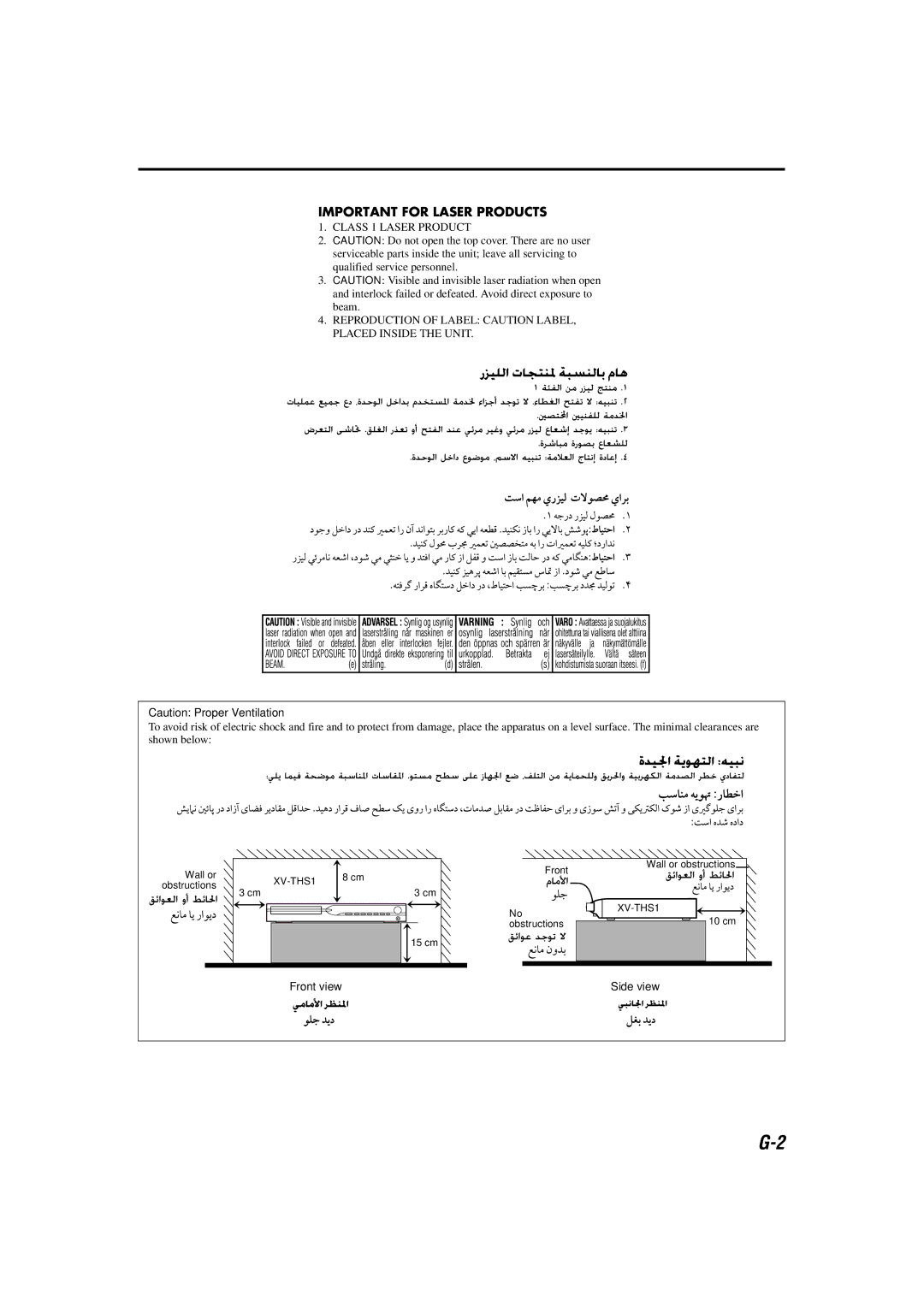 JVC GVT0141-003A manual Wall or obstructions 