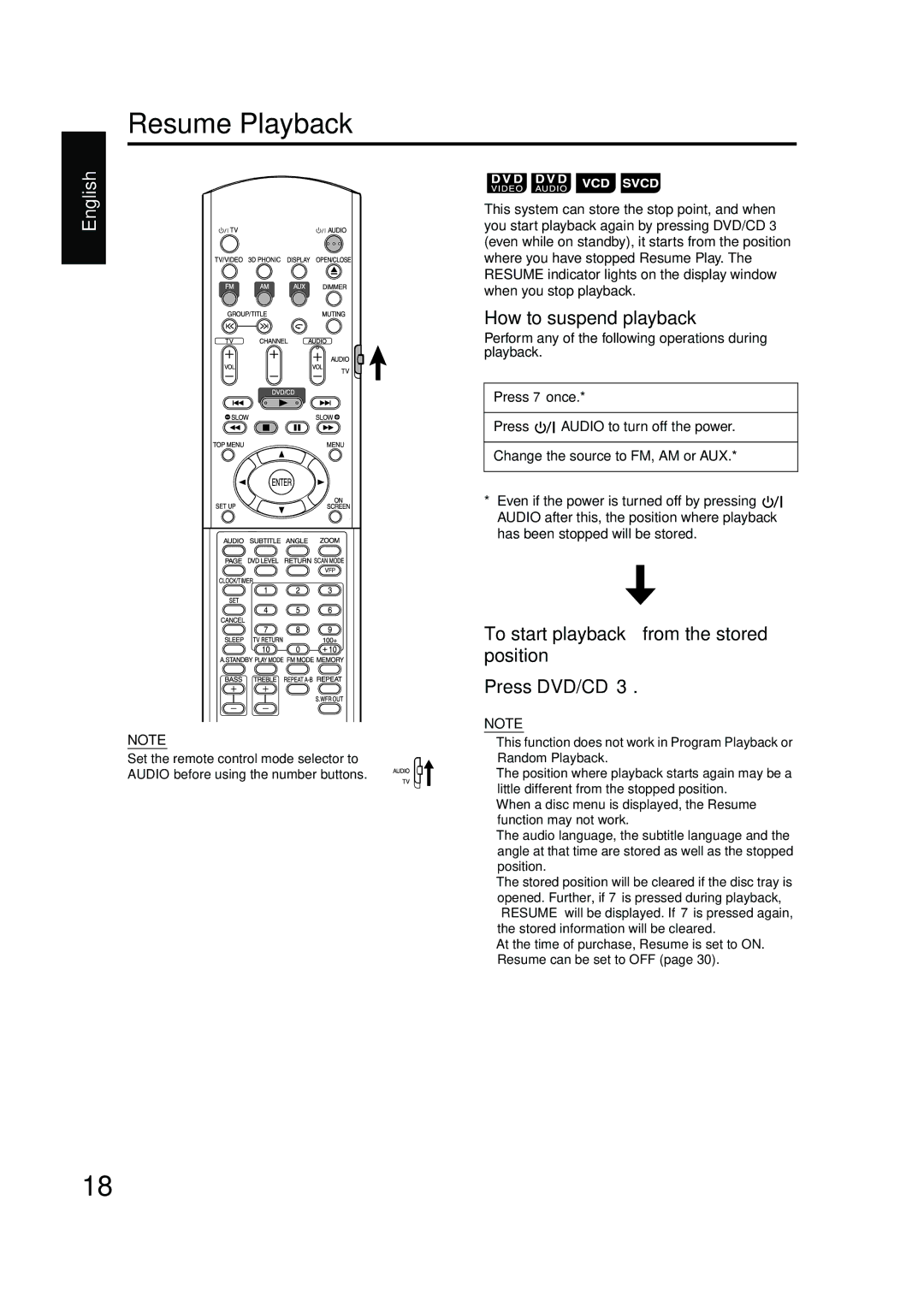 JVC GVT0142-001A manual Resume Playback 