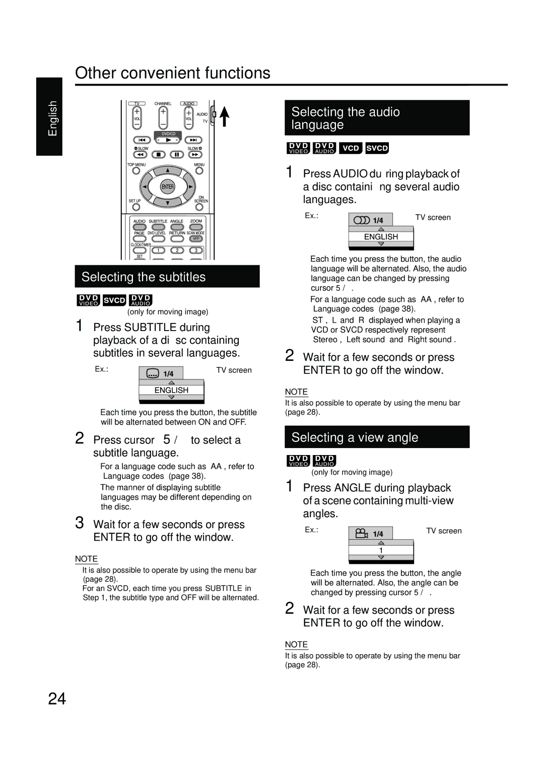 JVC GVT0142-001A manual Other convenient functions 