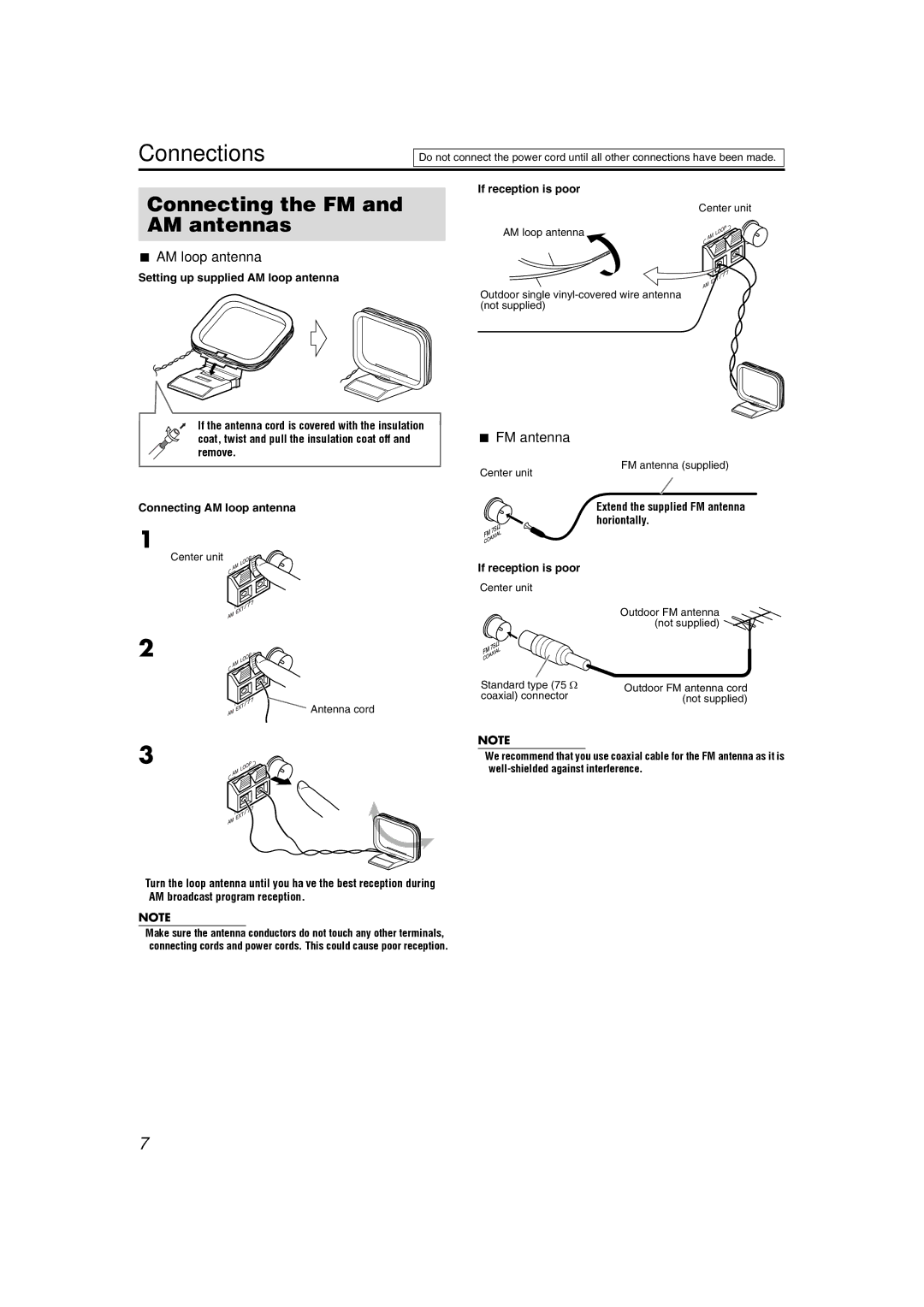 JVC GVT0150-008UW, GVT0150-008UX, GVT0150-008US, GVT0150-008UN, GVT0150-008UG, GVT0150-008A manual Connections 