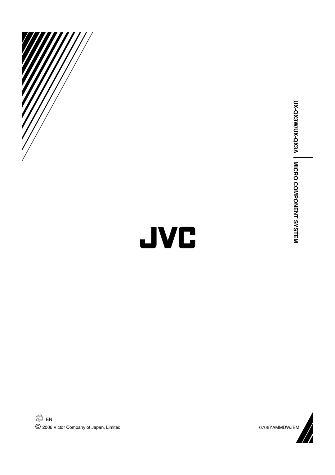 JVC GVT0182-005A manual UX-QX3W/UX-QX3A Micro Component System 