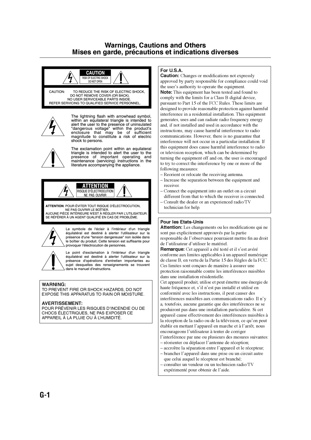 JVC CA-DXJ11, GVT0245-001A, DX-J21, CA-DXJ21 manual Mises en garde, précautions et indications diverses 