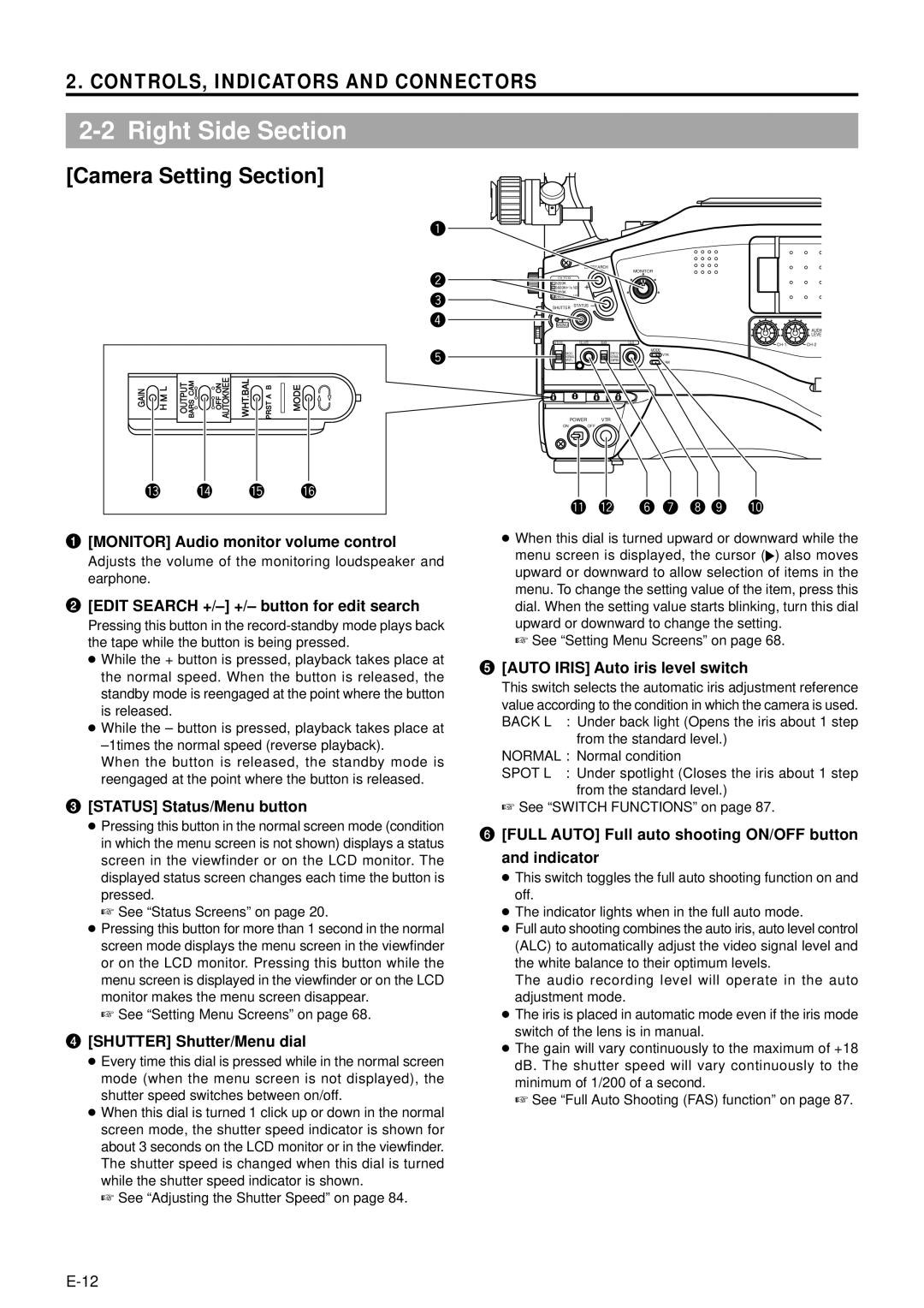 JVC GY-DV5000 manual Right Side Section 