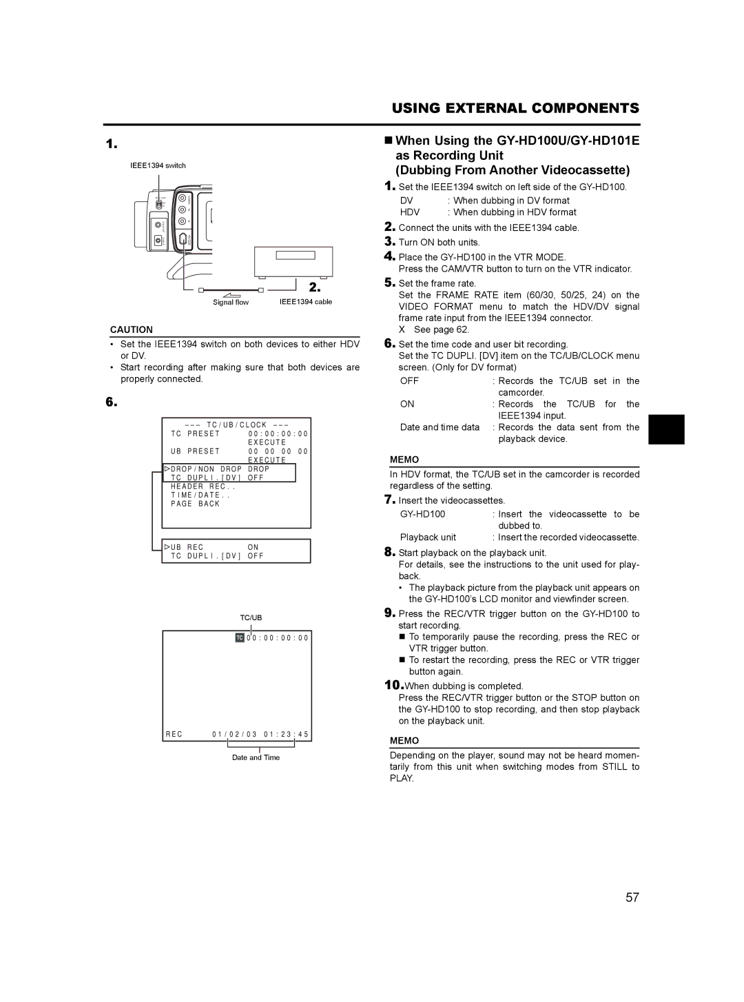 JVC GY- HD101, GY-HD100 manual Off 