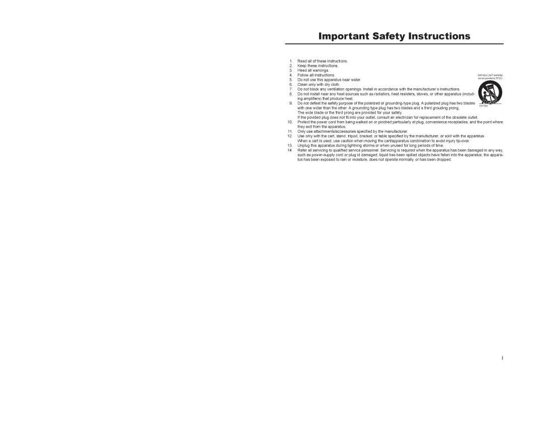 JVC GY-HD100, GY-HD101 manual Important Safety Instructions 