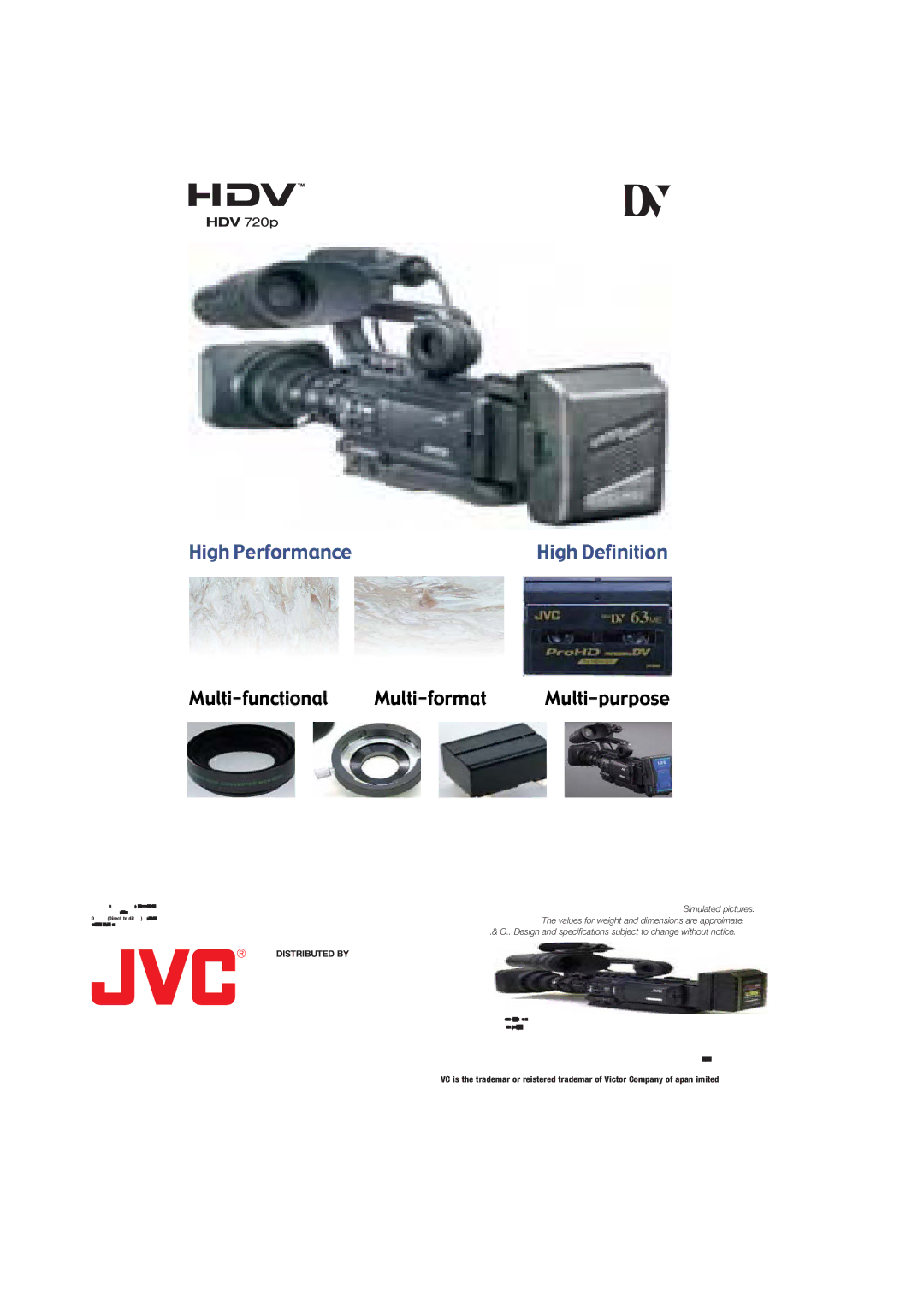 JVC GY-HD110, GY-HD111 manual Multi-functional 