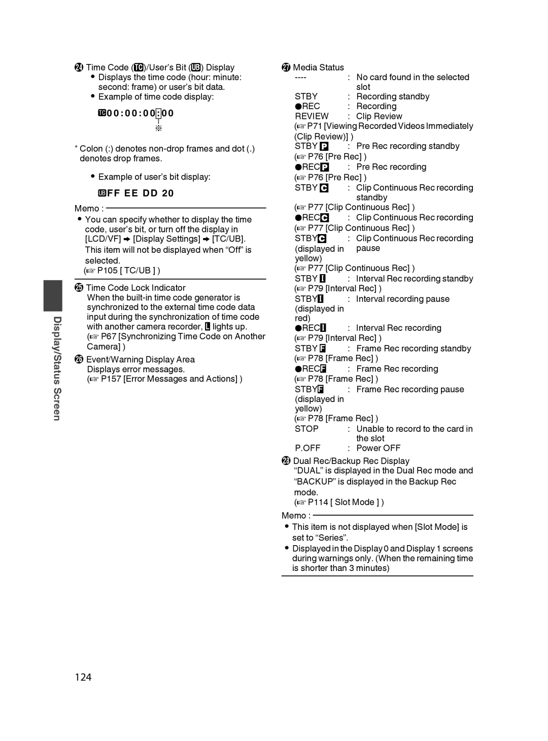 JVC GY-HM650U specifications 124 