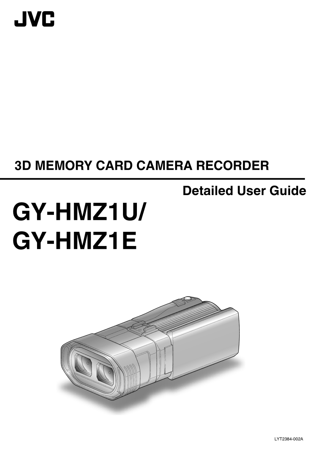 JVC manual GY-HMZ1U/ GY-HMZ1E 