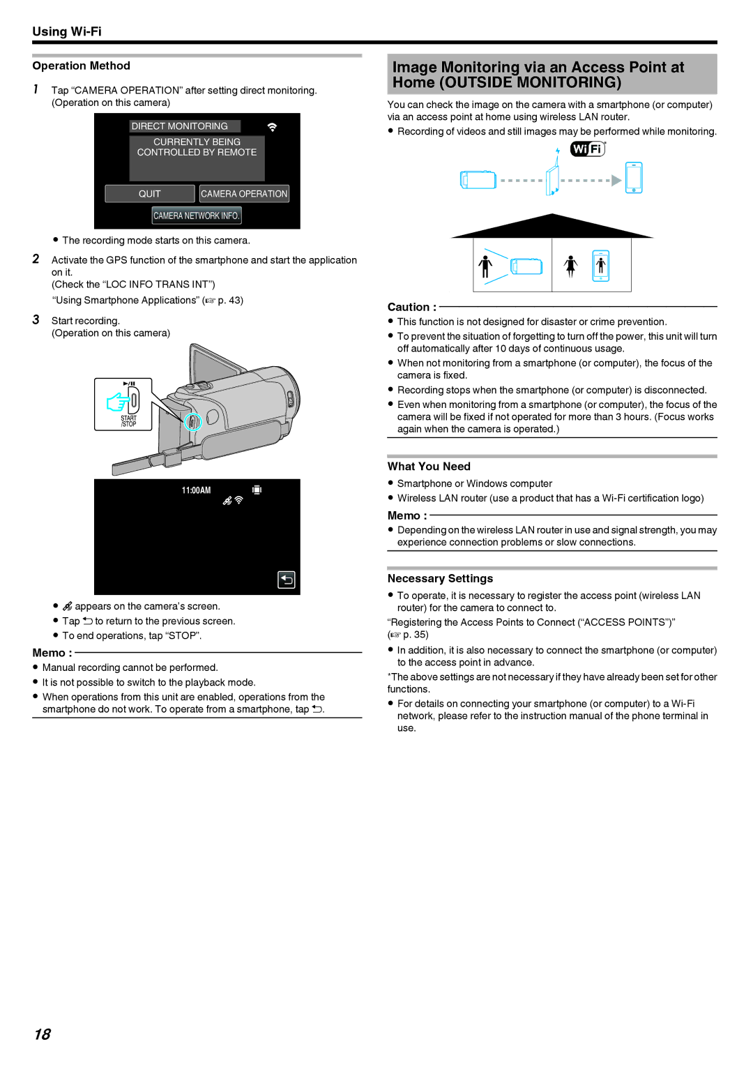 JVC GZ-EX210, GZ-EX250, GZ-EX215 manual Operation Method 