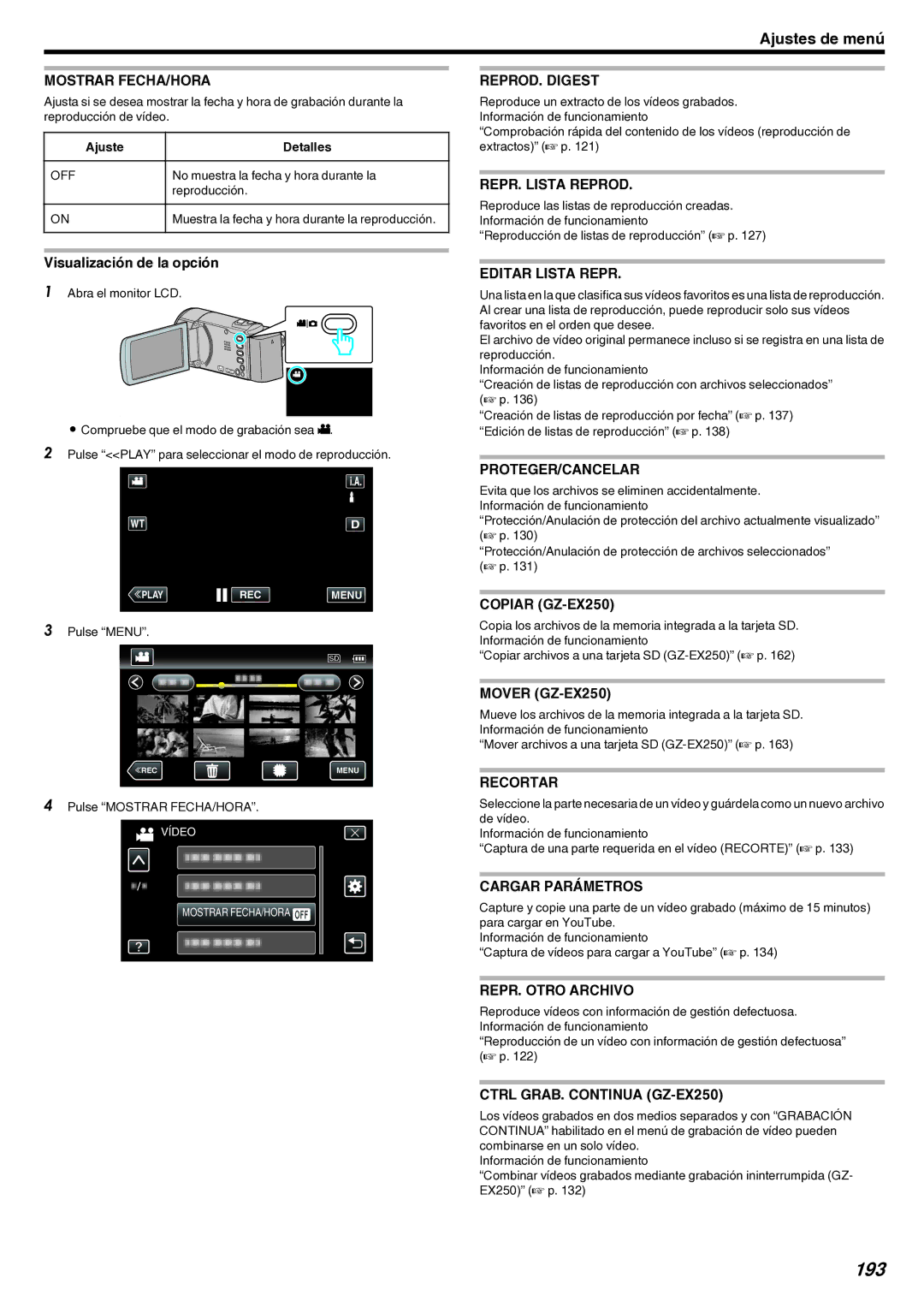 JVC GZ-EX210 manual 193 