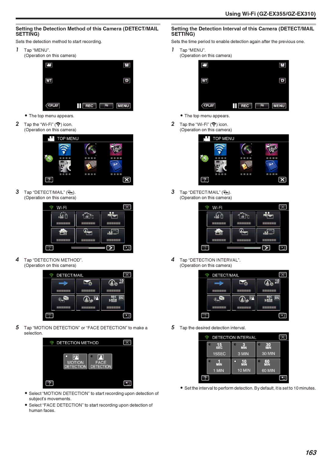 JVC GZ-EX310, GZ-EX355, GZ-E300 manual 163 