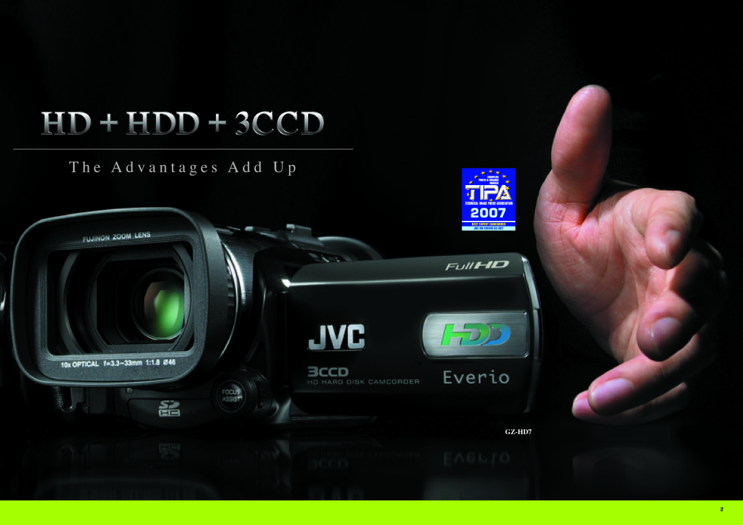 JVC GZ-HD7, GZ-HD3 manual 