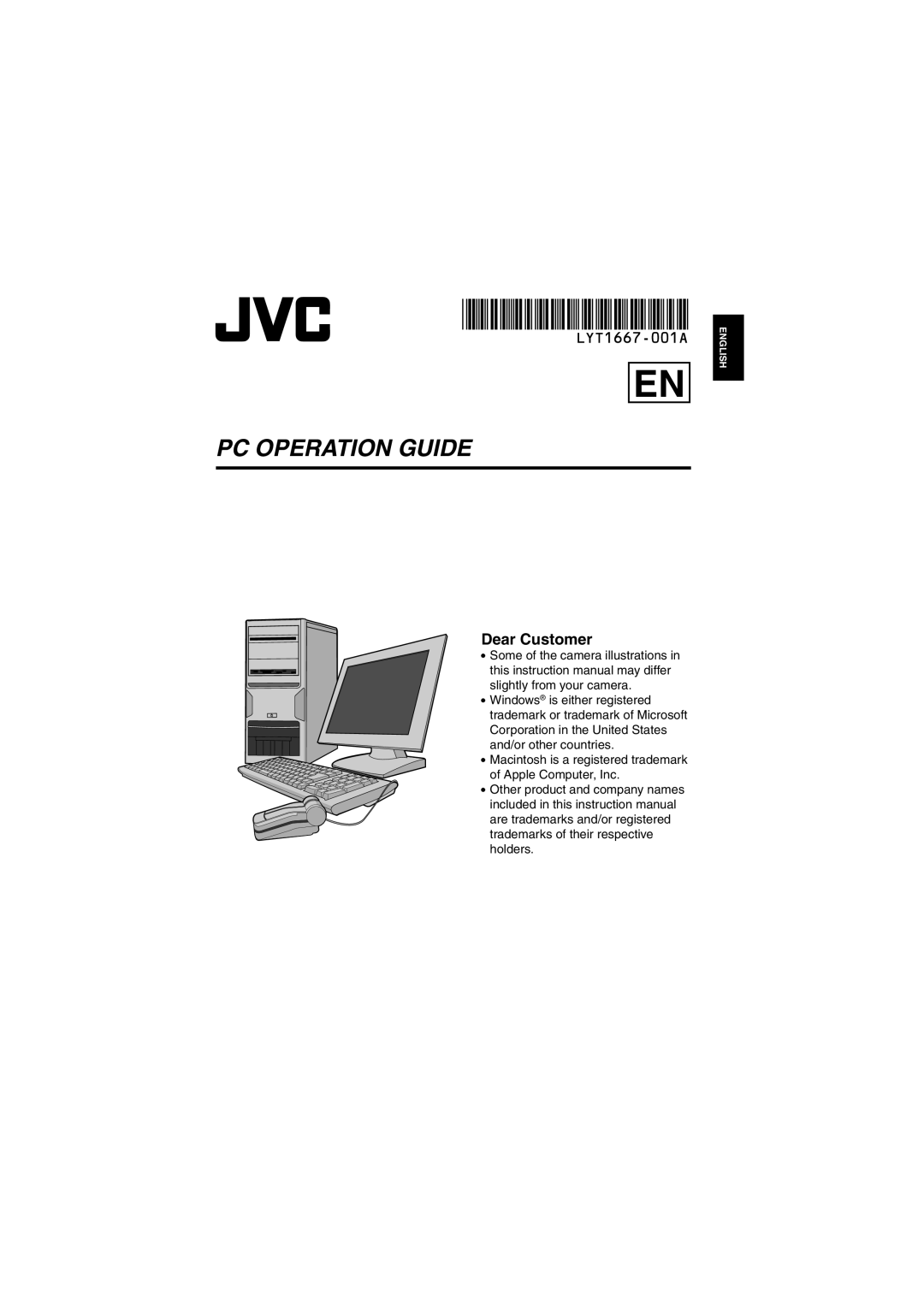 JVC GZ-MG135E/EK, GZ-MG155E/EK, GZ-MG130E/EK, GZ-MG255E/EK, GZ-MG275E/EK instruction manual Pc Operation Guide 