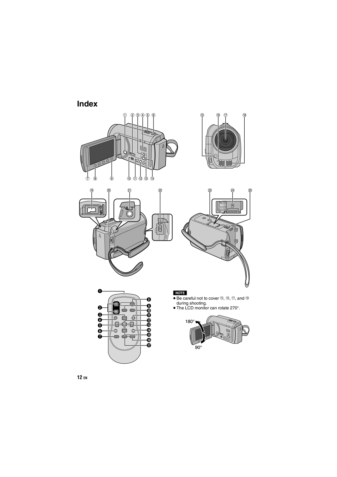 JVC GZ-MG650, GZ-MG680 manuel dutilisation Index 