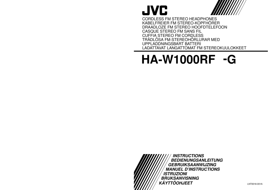 JVC HA-W1000RF-J/C manual HA-W1000RF-G 