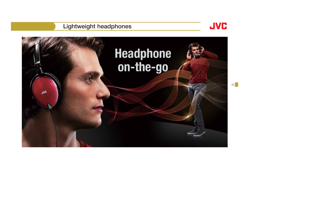 JVC HA-FX5B, HAS400W, HAS400B, HAFX40B, HAFX101R, HAFX5B, HAFX101B, HAFX101G, HA-S650 Headphone On-the-go, Lightweight headphones 