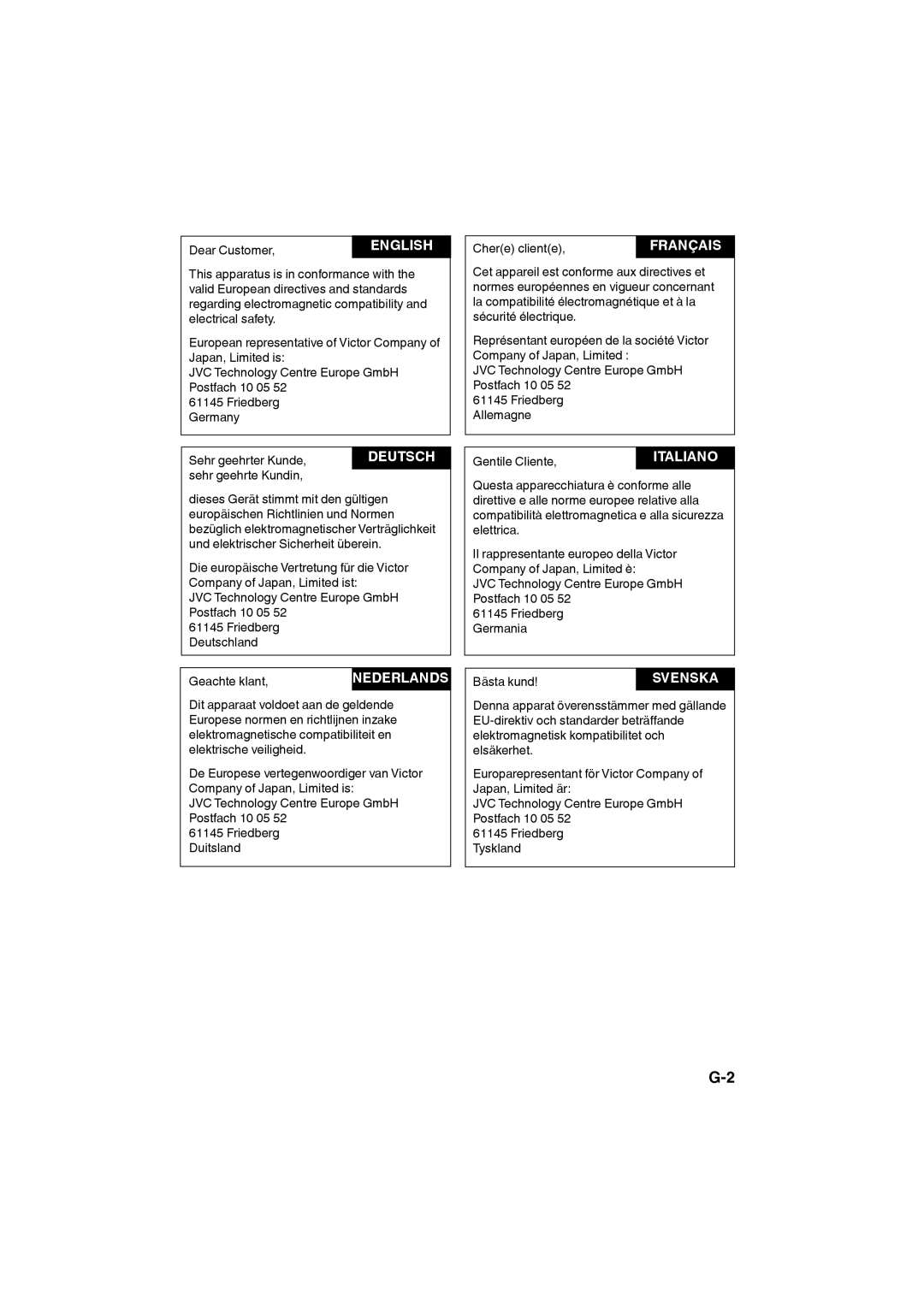 JVC HAW600RF, HA-W600RF manual English 