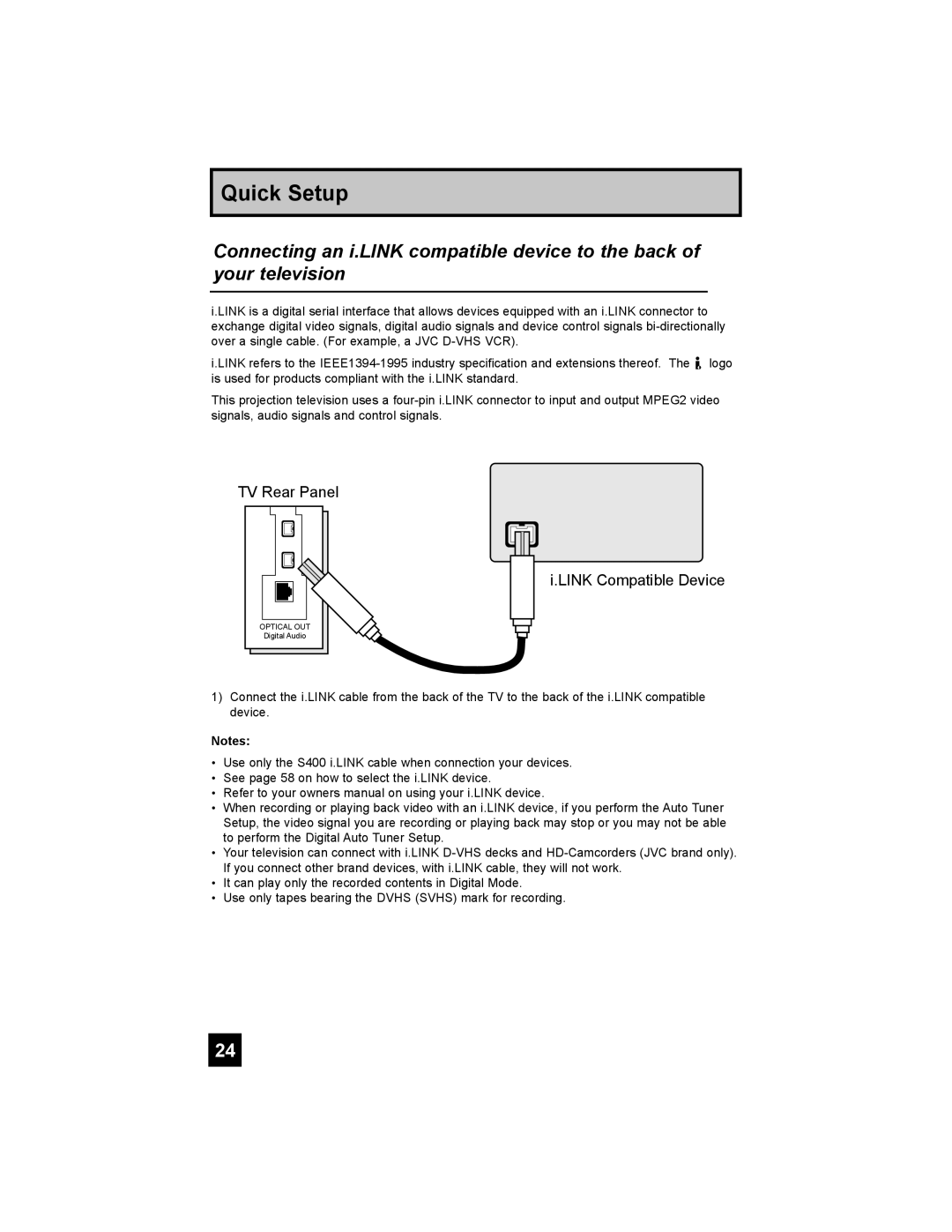 JVC HD-56FC97, HD-61FC97, HD-56FH97 manual TV Rear Panel 