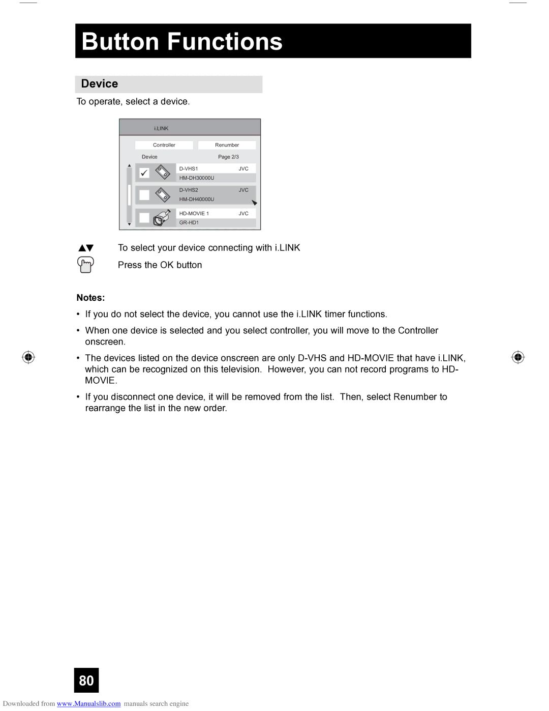 JVC HD-56FH97 manual Device, Movie 