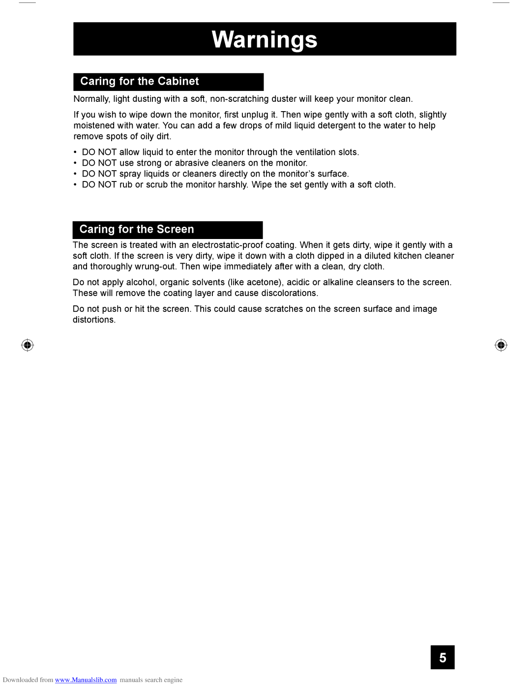 JVC HD-61G587 manual Caring for the Cabinet, Caring for the Screen 