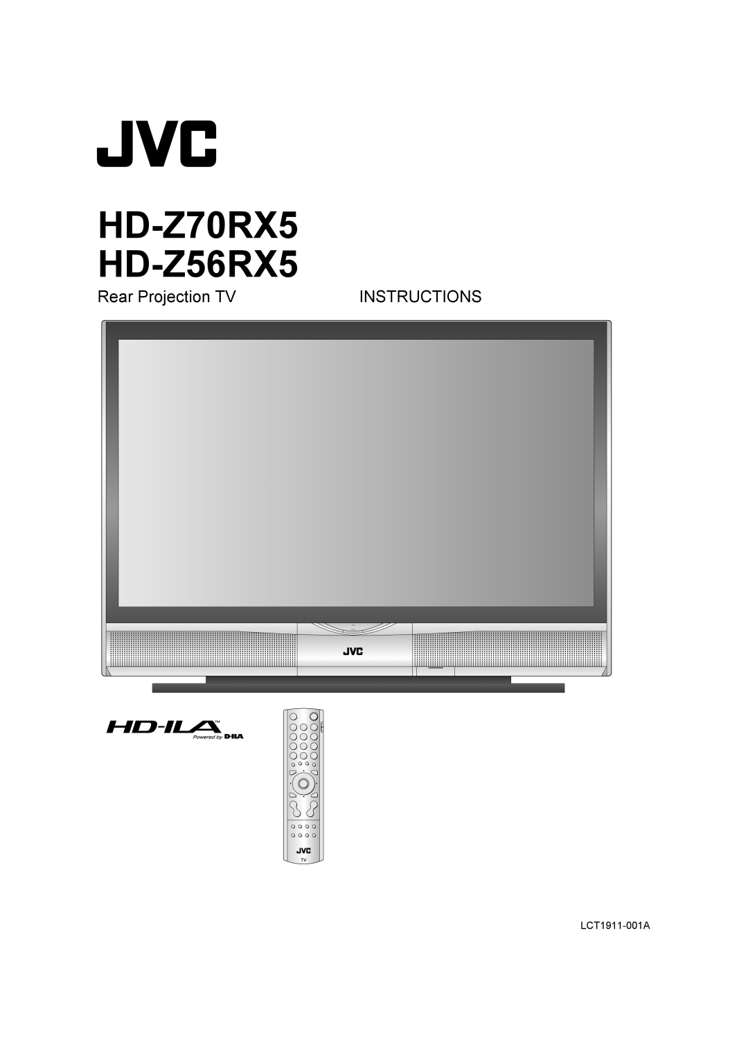 JVC manual HD-Z70RX5 HD-Z56RX5 