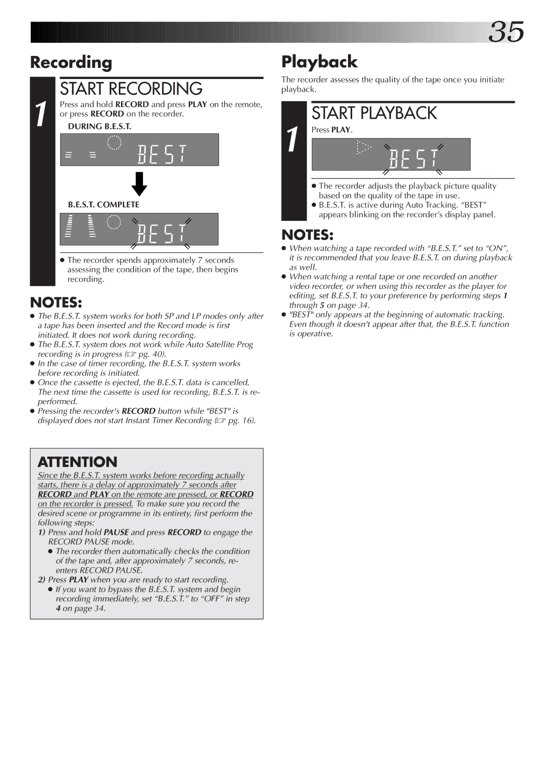 JVC HM-DR10000EK setup guide Recording, Playback, Or press Record on the recorder 