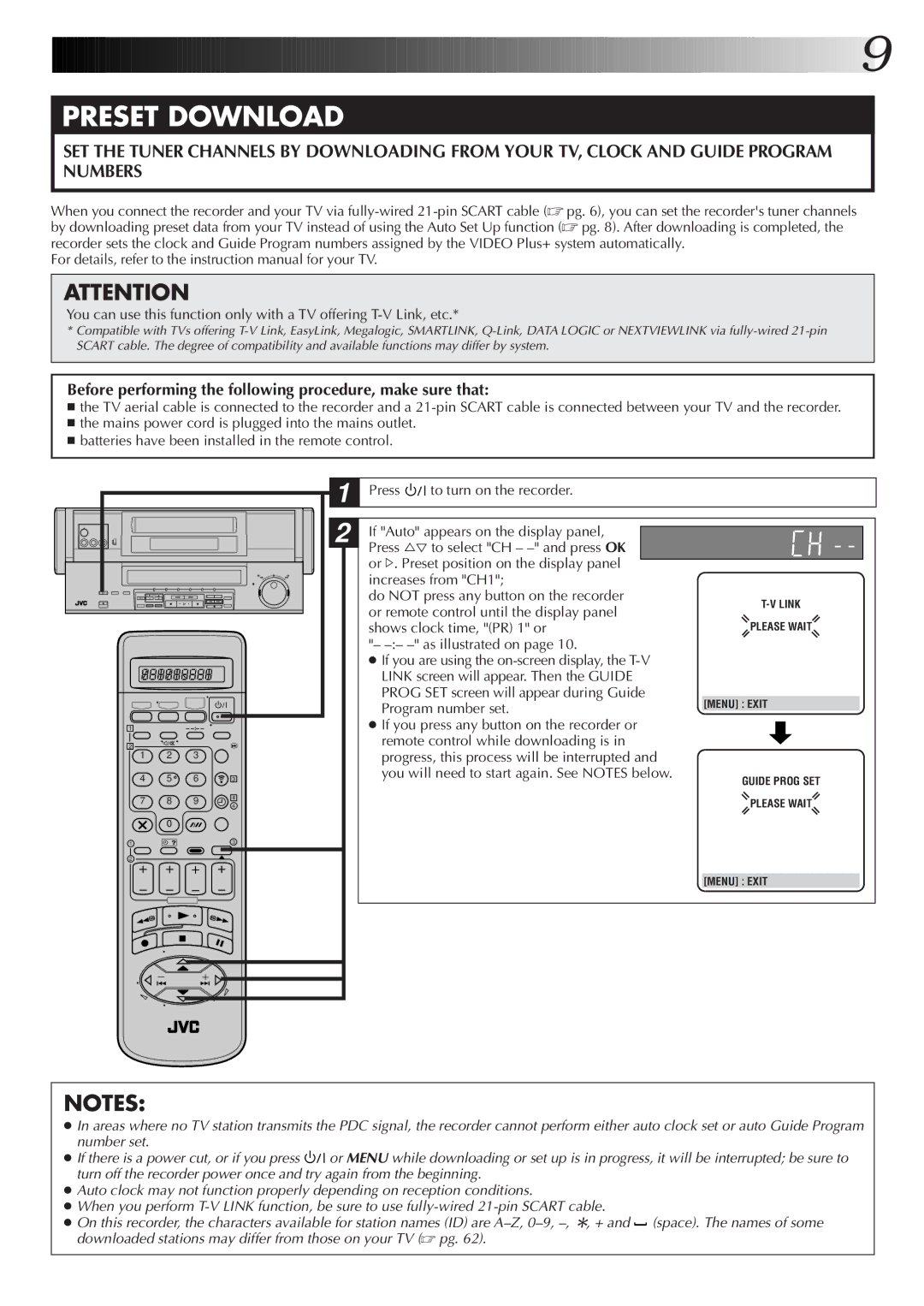 JVC HM-DR10000EK setup guide Or remote control until the display panel, Shows clock time, PR 1 or, Program number set 