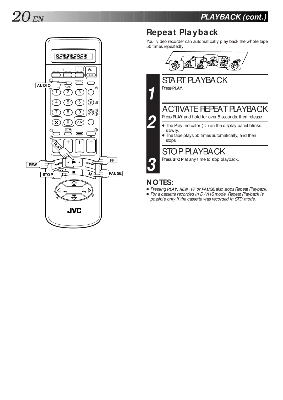 JVC HM-DR10000EU specifications Repeat Playback 