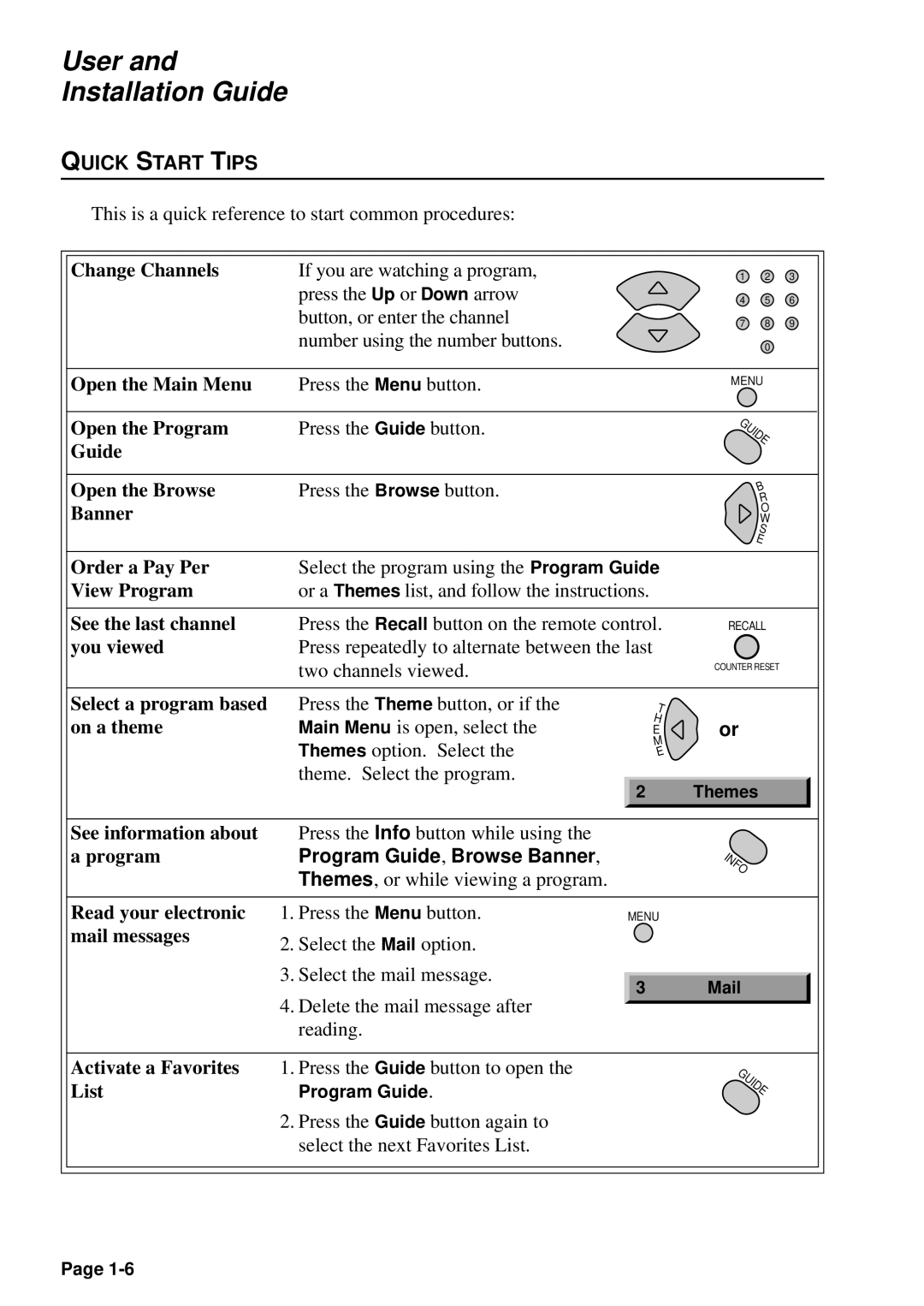 JVC HM-DSR100U, HM-DSR100DU, HM-DSR100RU manual Quick Start Tips, Change Channels 