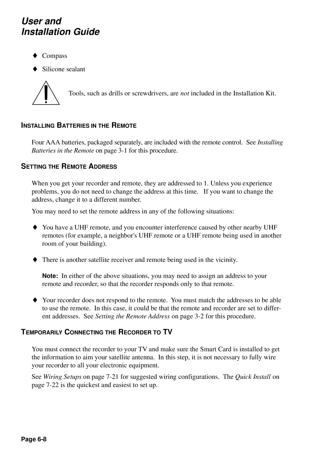 JVC HM-DSR100U, HM-DSR100DU, HM-DSR100RU manual Temporarily Connecting the Recorder to TV 