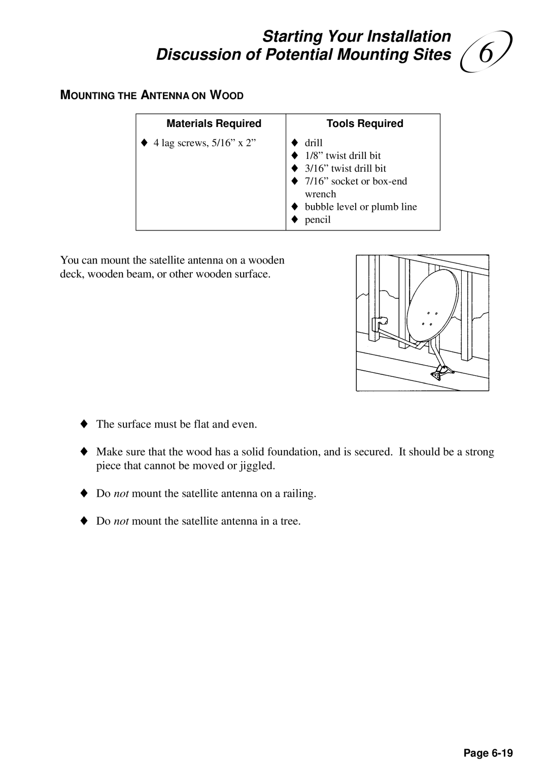 JVC HM-DSR100U, HM-DSR100DU, HM-DSR100RU manual Mounting the Antenna on Wood 