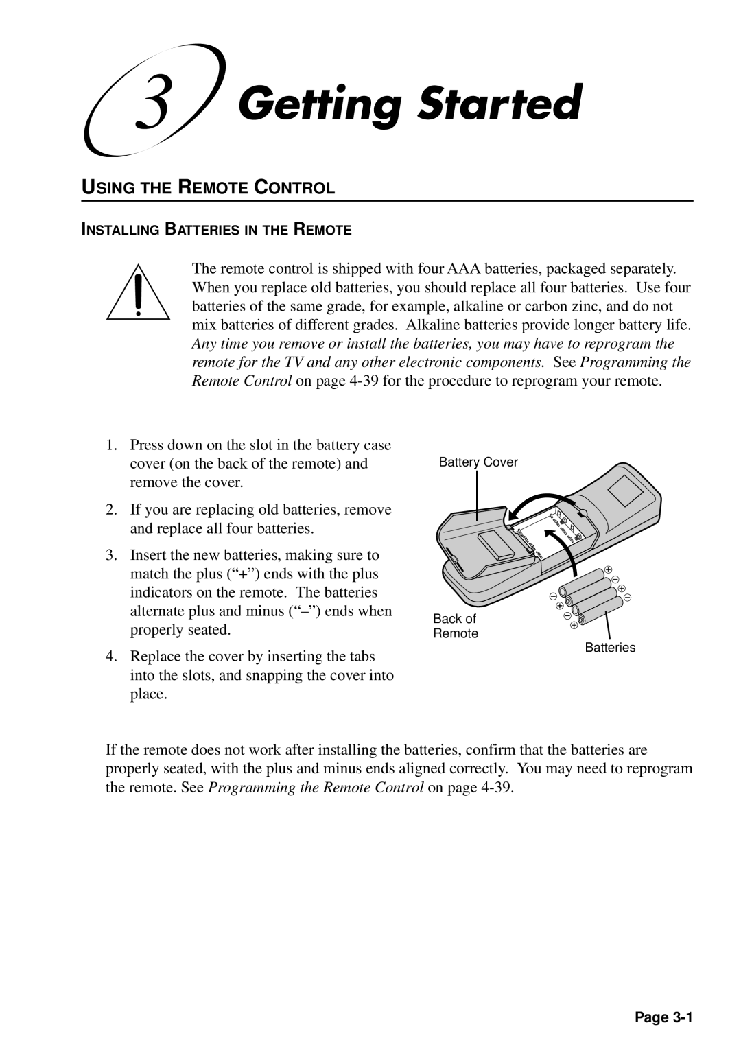 JVC HM-DSR100U, HM-DSR100DU, HM-DSR100RU manual Getting Started, Using the Remote Control 