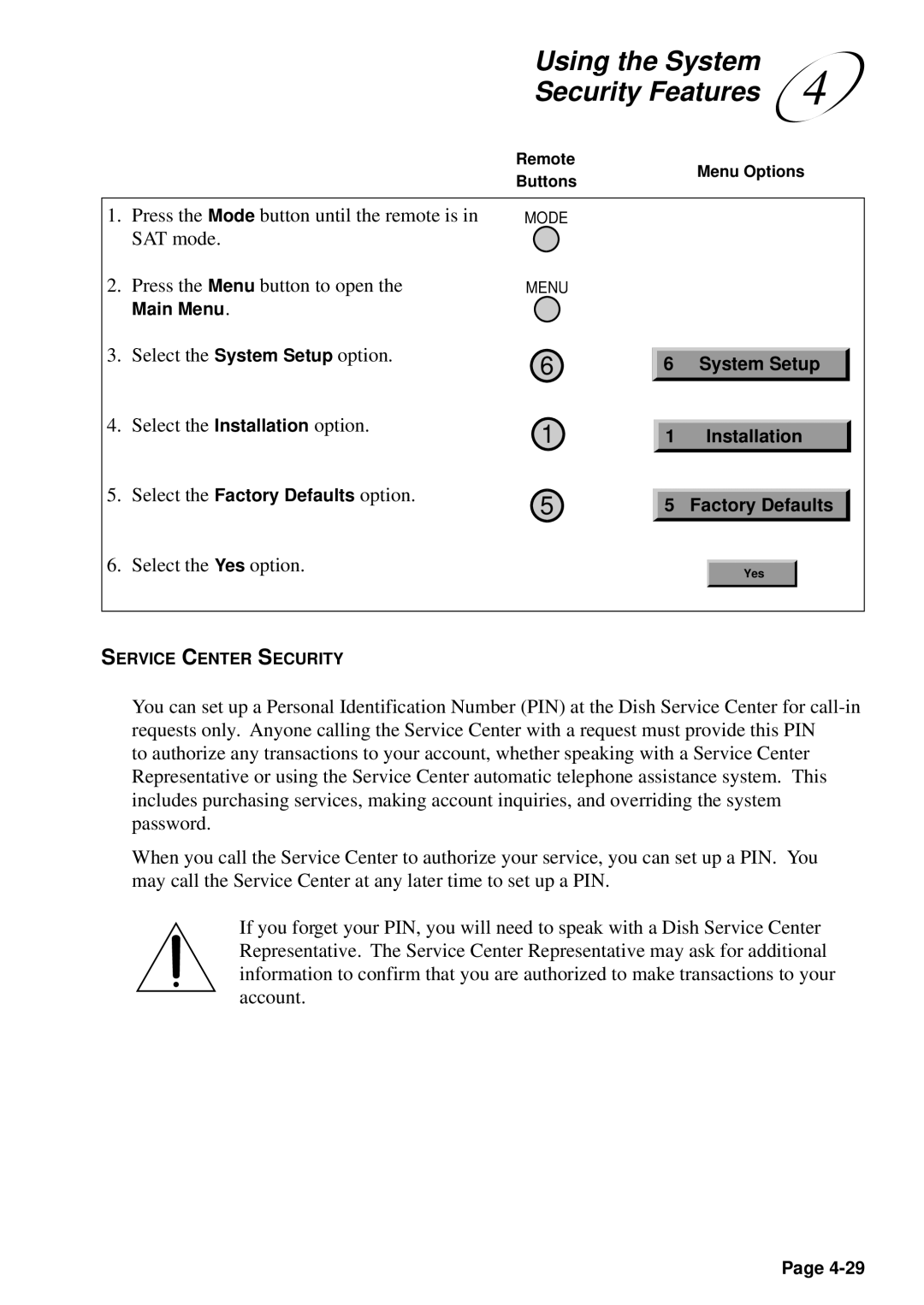 JVC HM-DSR100U, HM-DSR100DU, HM-DSR100RU manual Select the Factory Defaults option 