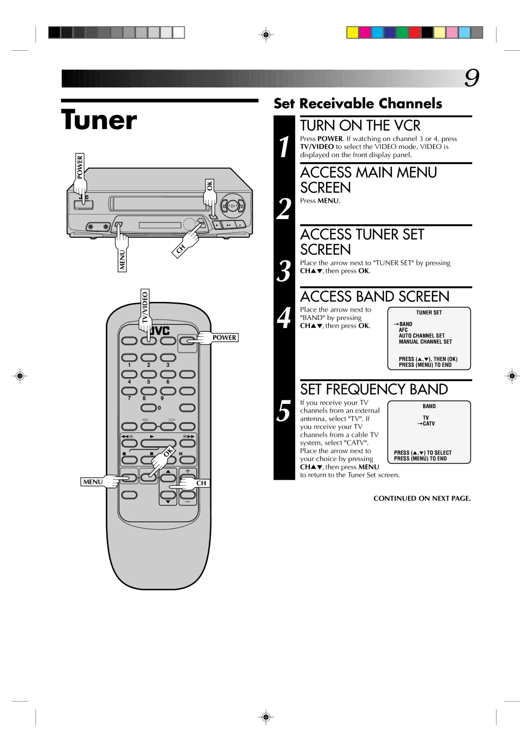 JVC HR-A22U manual Tuner 