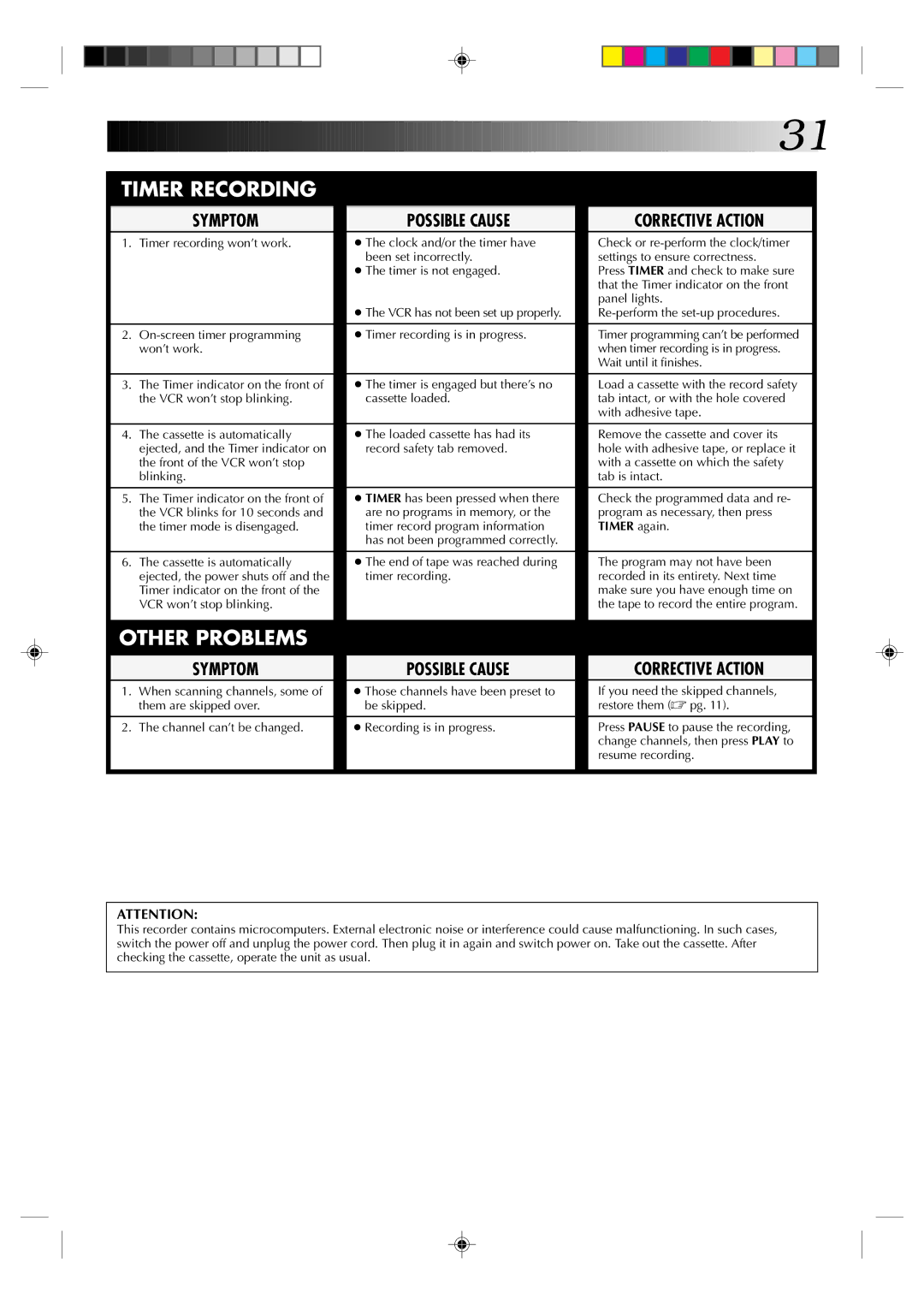 JVC HR-A32U, HR-A52U, HR-A52U(Hi-Fi) instruction manual Timer Recording 