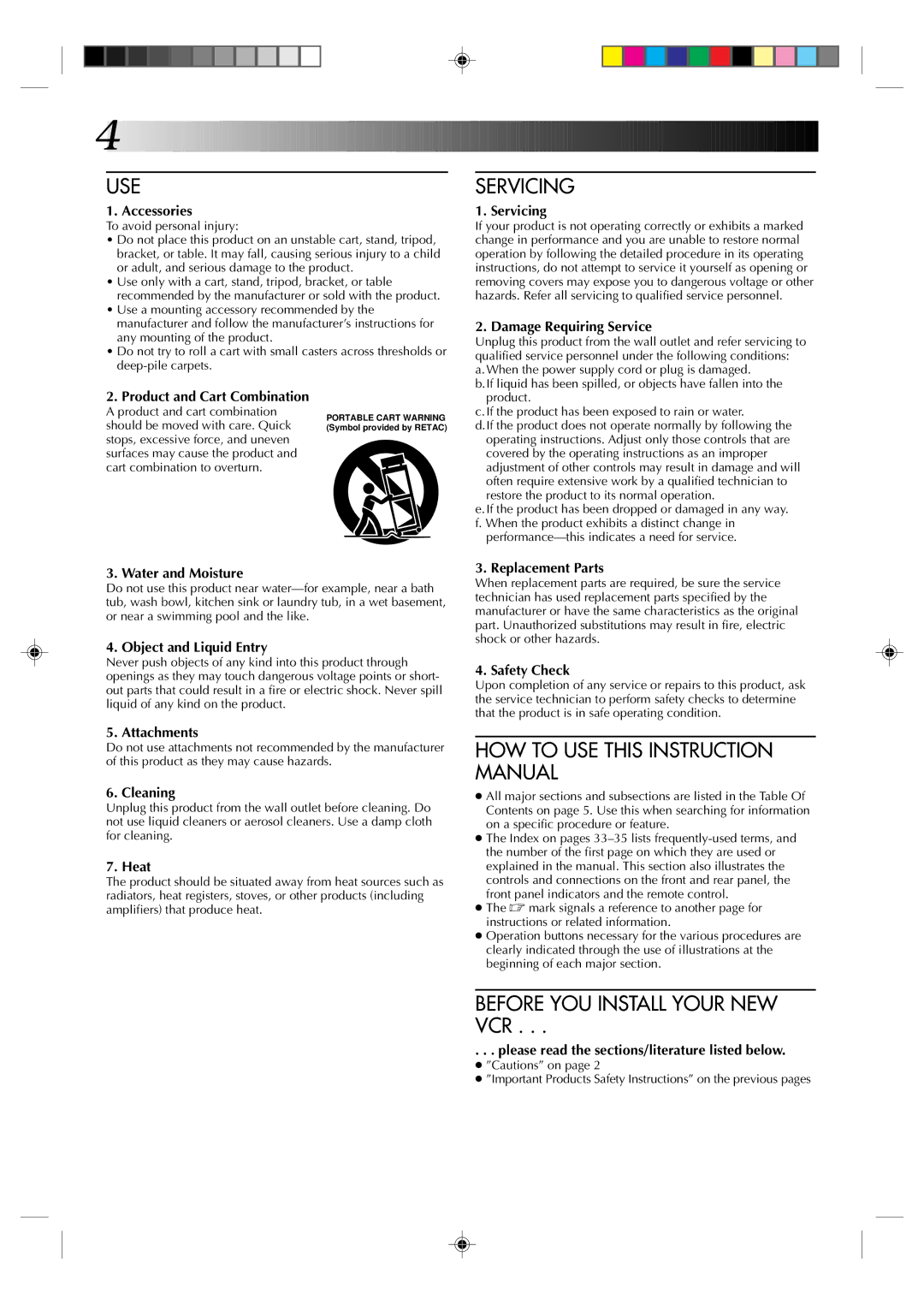 JVC HR-A52U(Hi-Fi), HR-A32U, HR-A52U instruction manual Use 