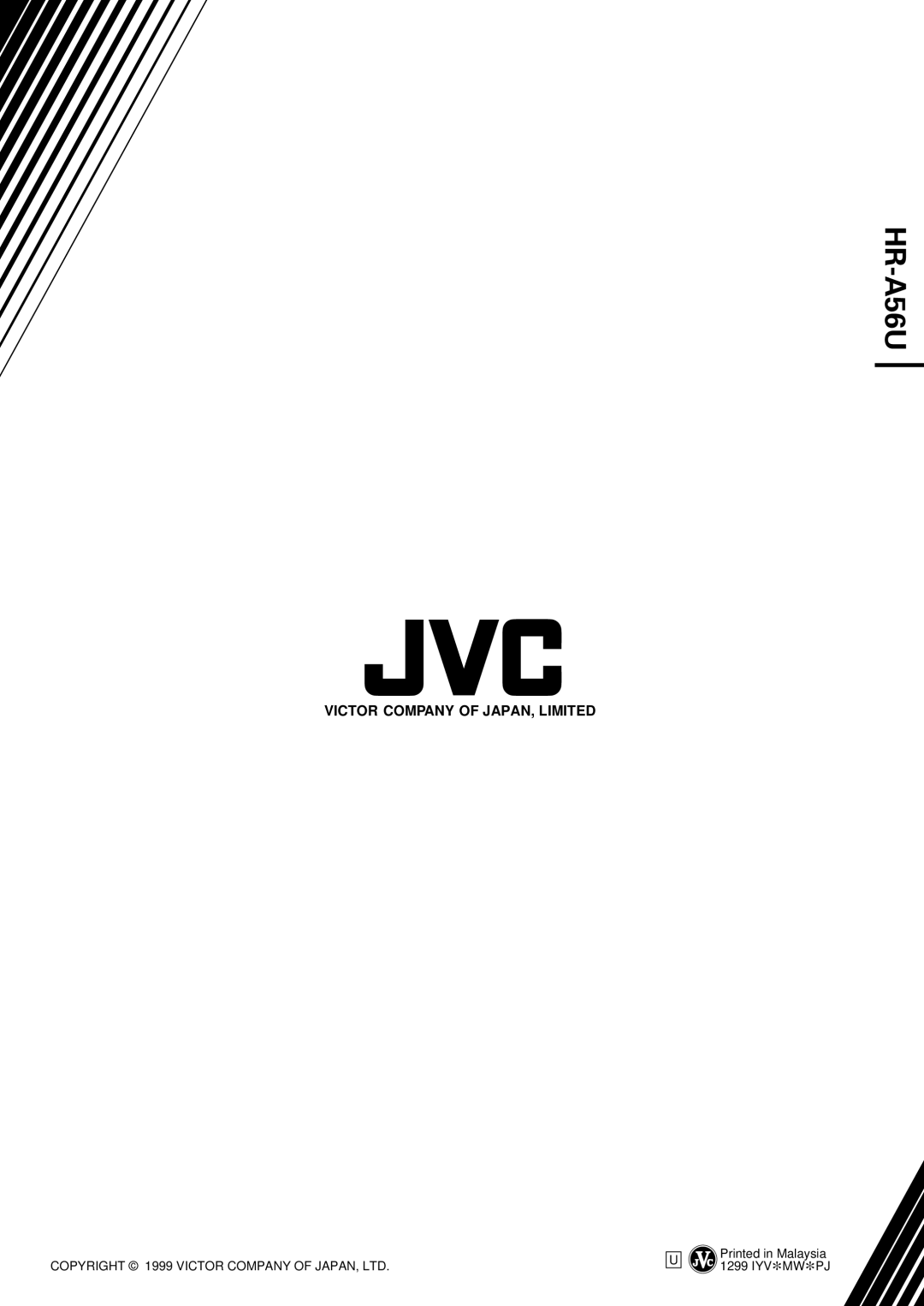 JVC HR-A56U manual 