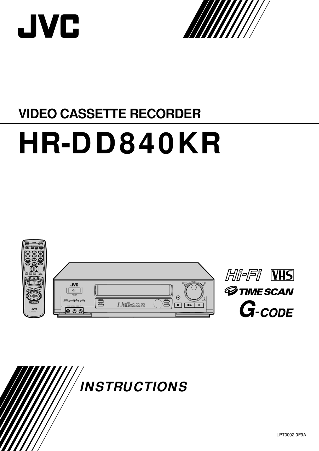 JVC HR-DD840KR manual 