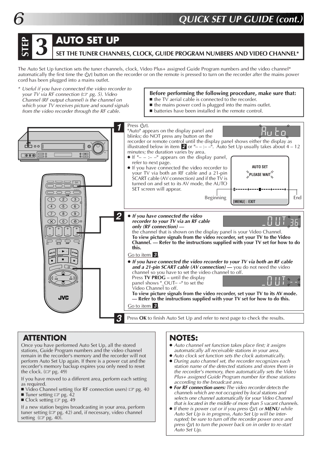 JVC HR-DD855EK setup guide Your TV via both an RF cable and a 21-pin, Go to item 